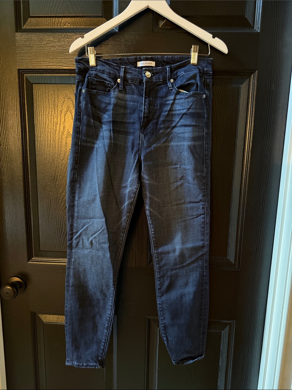 Good American Dark Indigo High-Rise Skinny Jeans